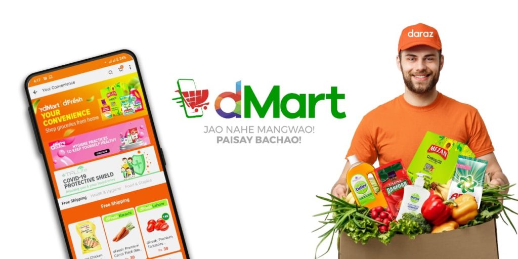 dMart for online grocery in Lahore