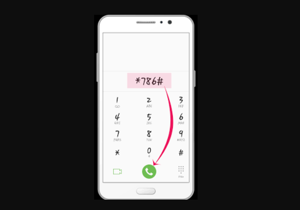 keypad opened on a mobile phone screen 