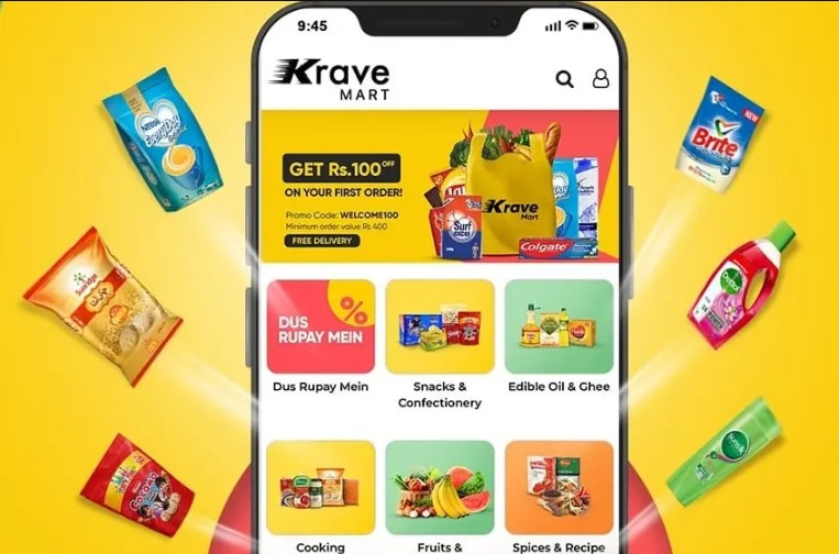 Order groceries from Krave mart in Lahore 