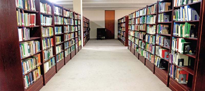 Book racks in an online bookstore in pakistan