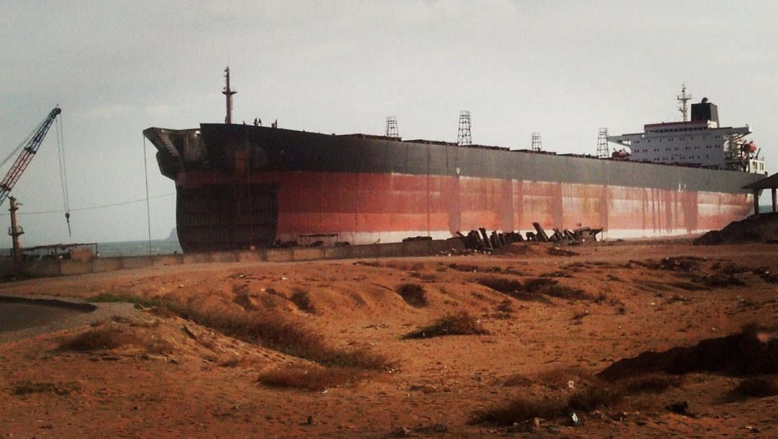A ship on Gadani Ship Breaking Yard