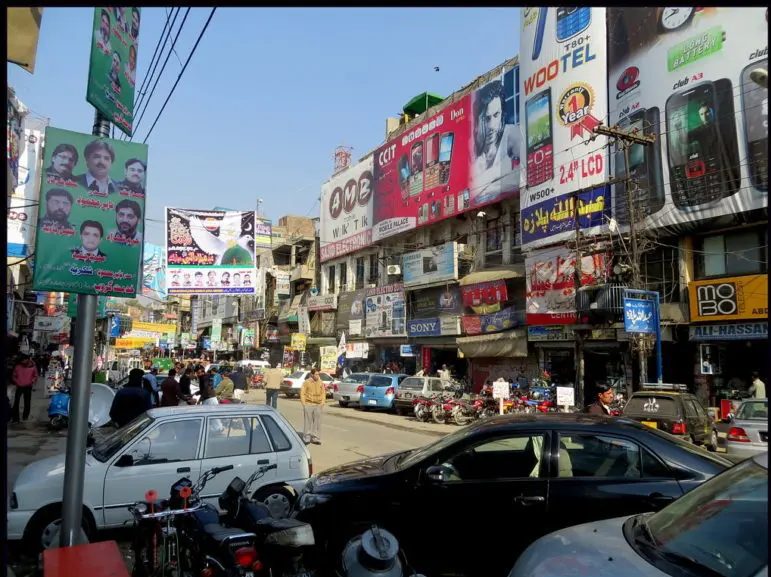 Mobile phones are available from various companies at Hall Road