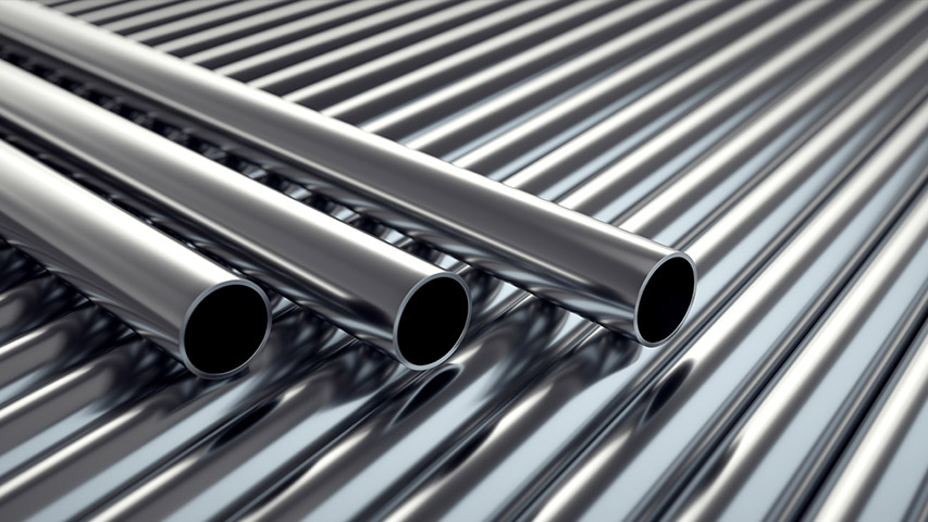 Three Stainless Steel Pipes