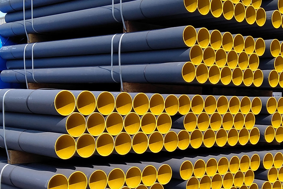 the bundle of Cast Iron Pipes