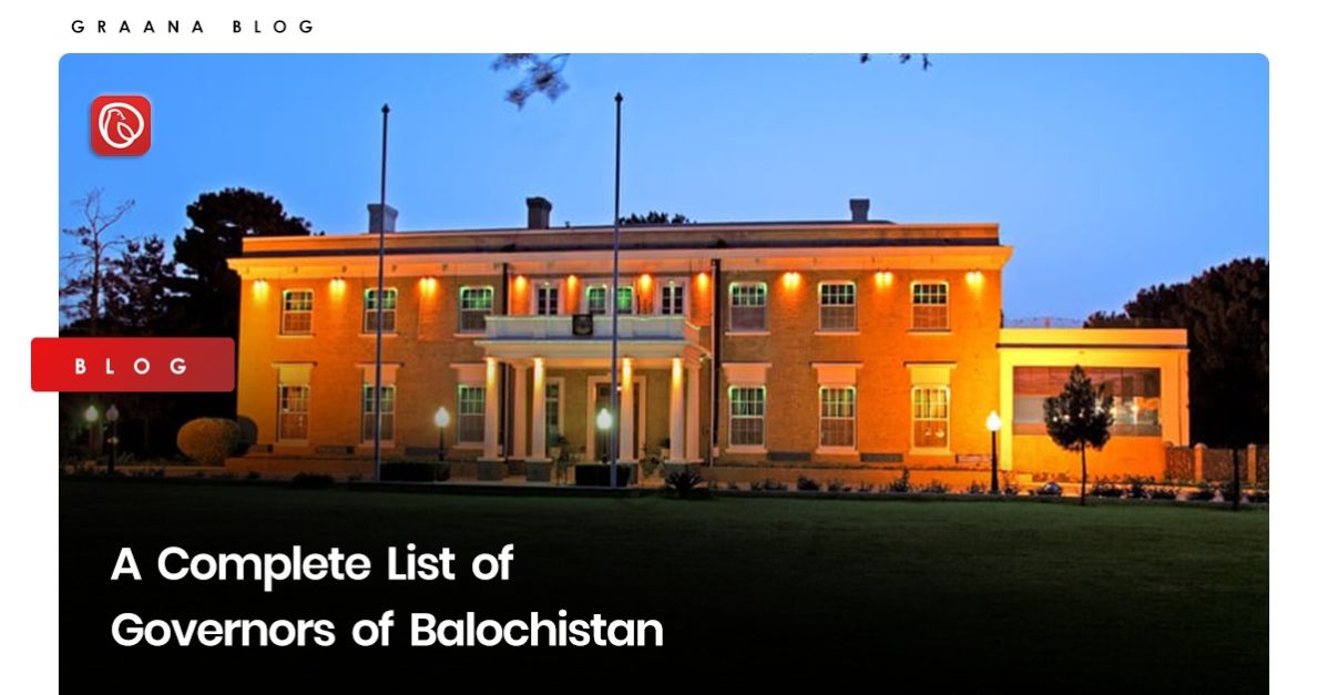A Complete List of Governors of Balochistan