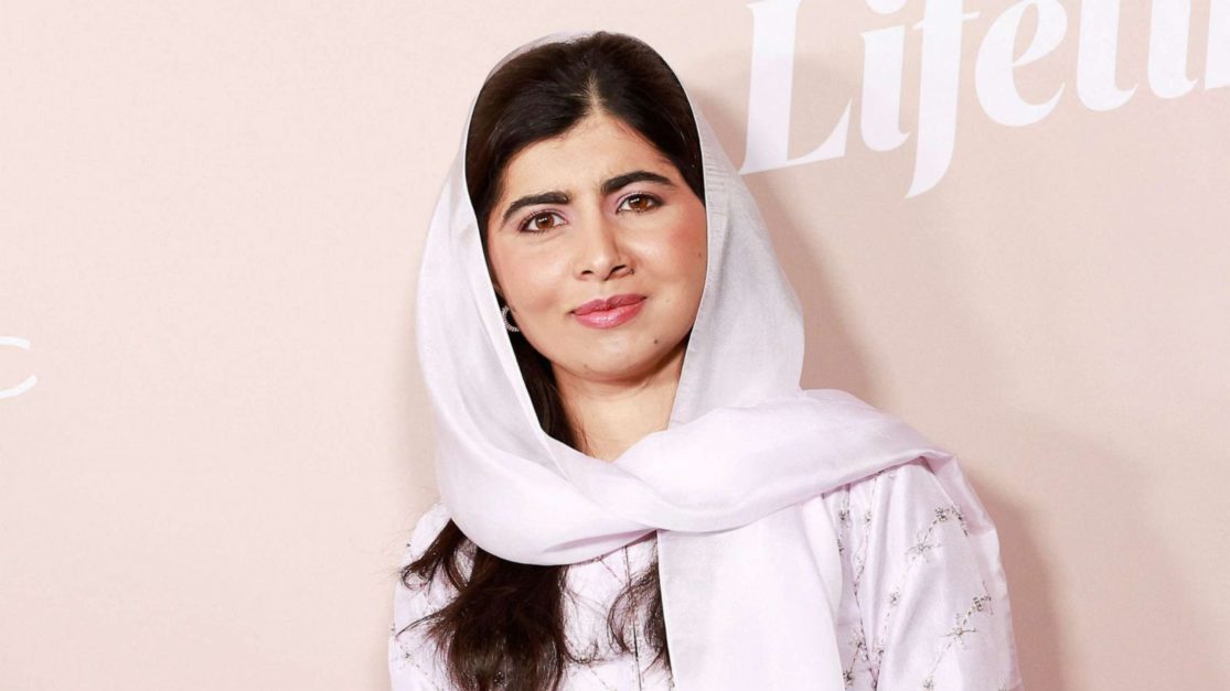 Malala Yousafzai smiling for a portrait