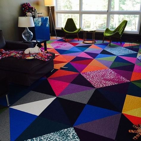 Multi coloured carpet