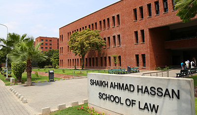 Shaikh Ahmad Hassan School of Law building at LUMS