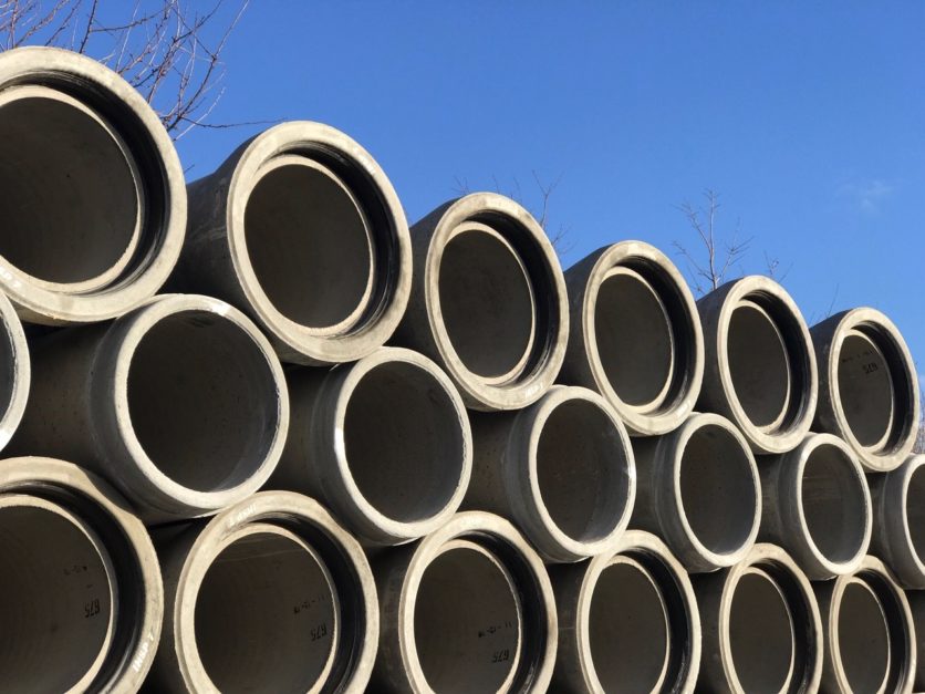 concrete-pipes-stack | Types of Plumbing Pipes