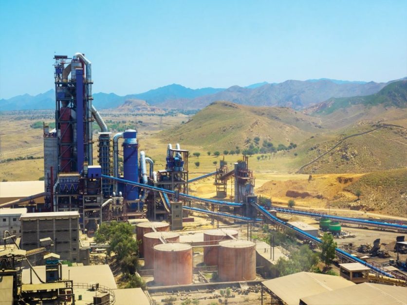 A cement plant of Cherat cement company