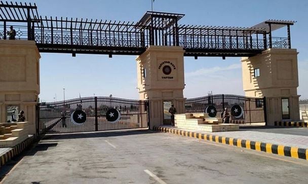 Closed gates of Taftan Border