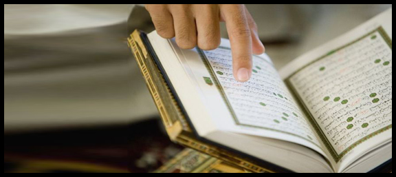A person reading Quran