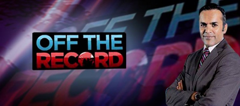 Off the Record banner with Kashif Abbasi picture