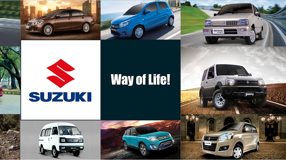 Different cars of Suzuki Pakistan