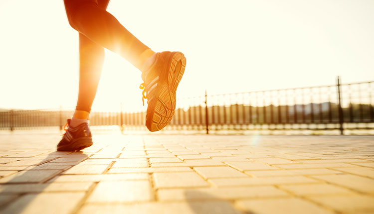 a person jogging on hilal park jogging track