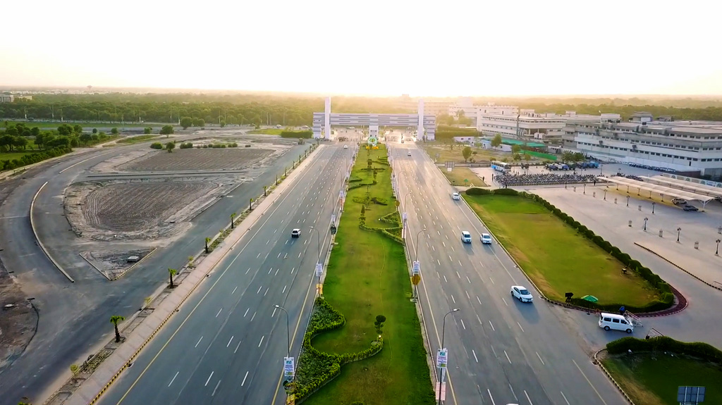 aerial view of dha multan