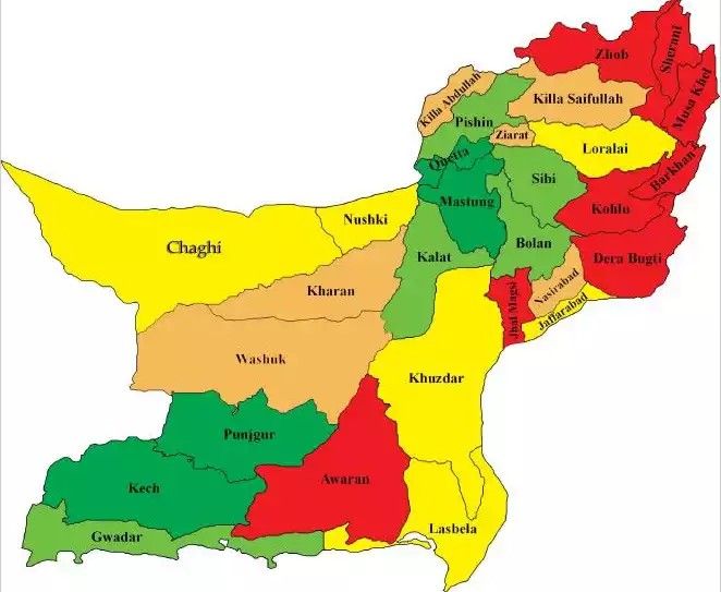 map of balochistan