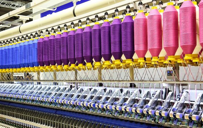 inside view of a textile mill