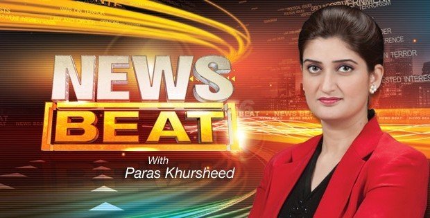 News Beat baner with Paras Khursheed picture