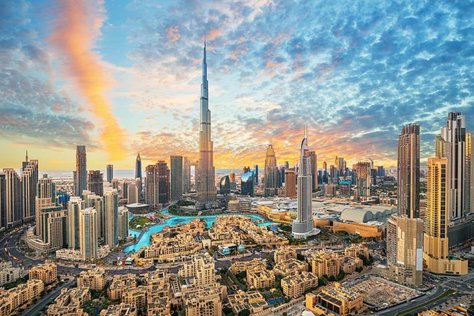 Panoramic view of Dubai 