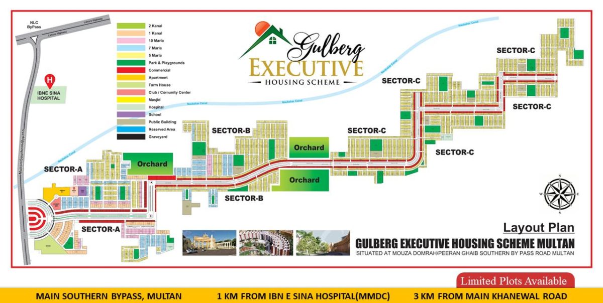 Gulberg Executive Multan master plan