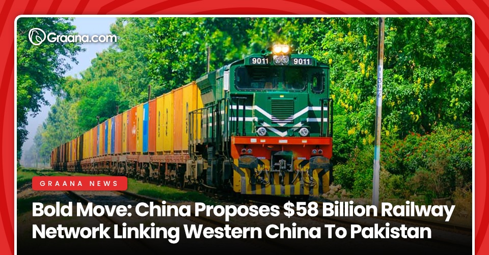 Bold Move: China Proposes $58 Billion Railway Network Linking Western China To Pakistan