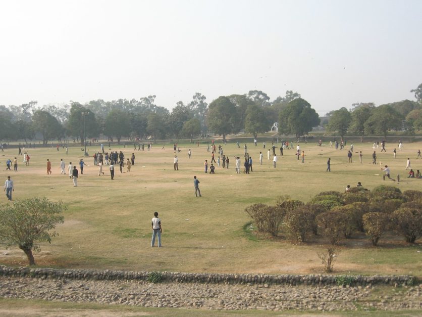 people playing in Gulshan-e-Iqbal Park