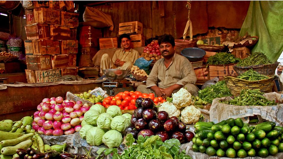 Vegetable market in Karachi