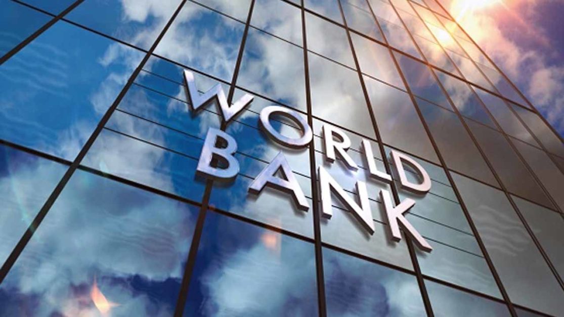 World Bank log on a Building