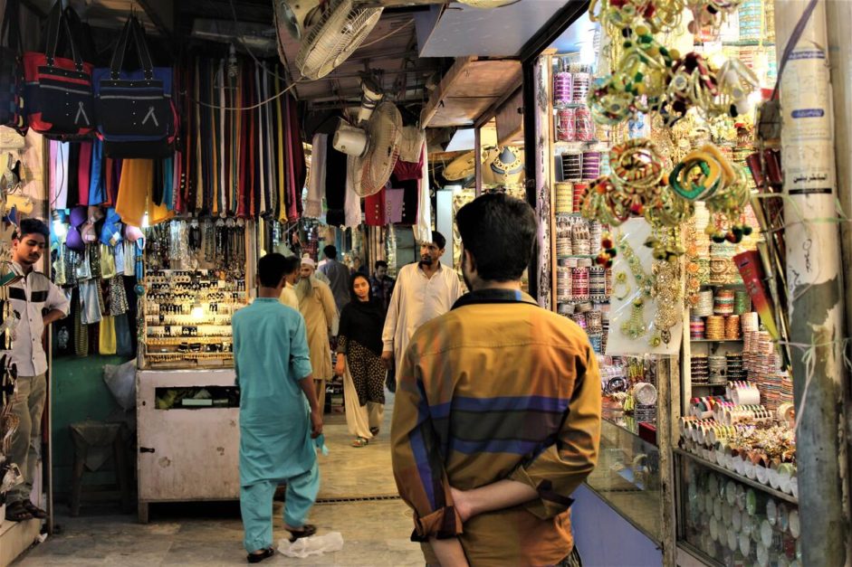 people walking around Anarkali_bazaar