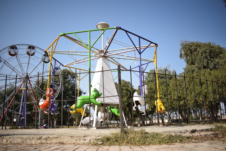 rides in view in Ghazi Park