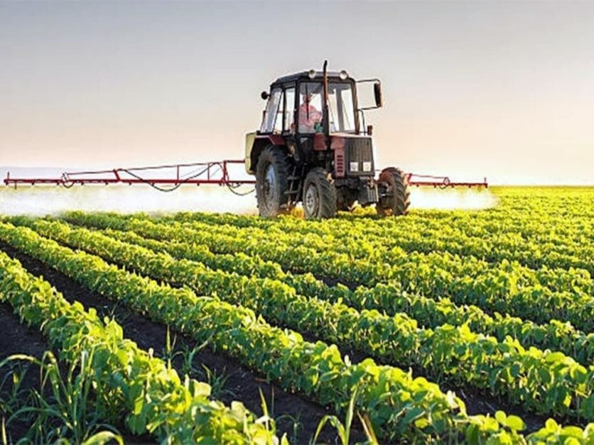 tractor in the field