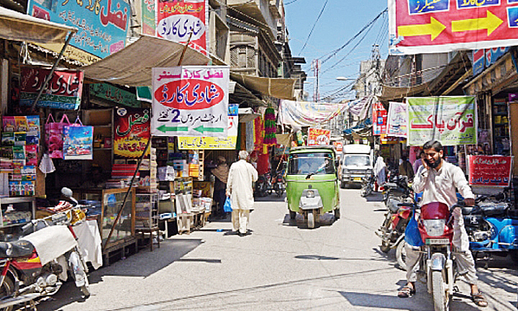 The Urdu Bazar is situated on Circular Road