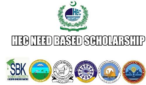 HEC Need Based Scholarships