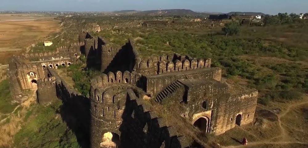 aerial view of Rohtas Qila