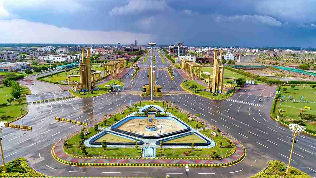 aerial view of royal orchard multan