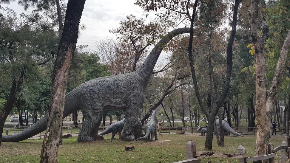 image of a dianosour in dino park islamabad