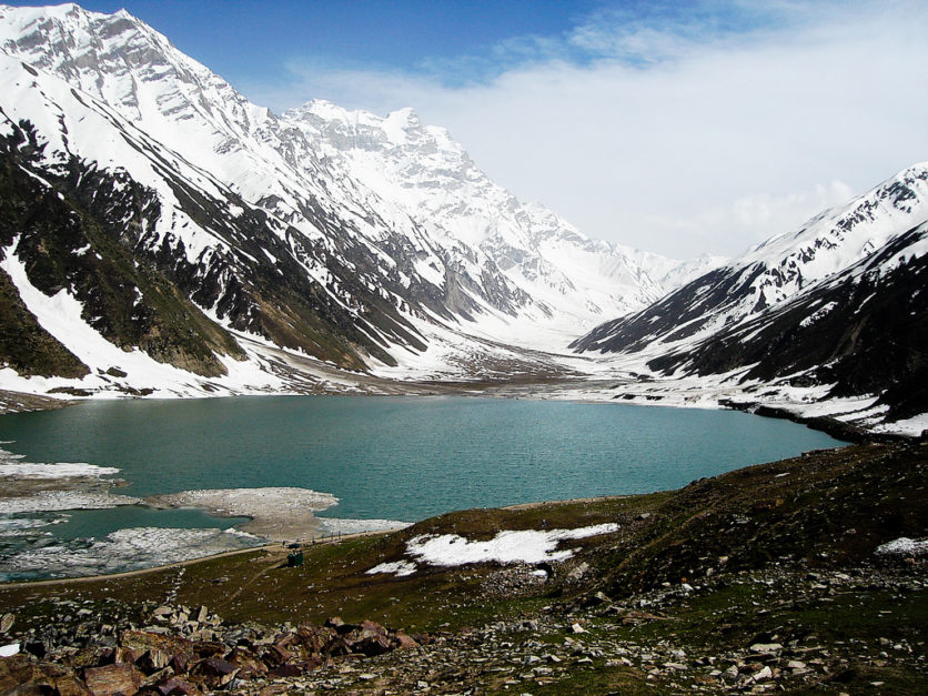 view of a lake in Naran valley