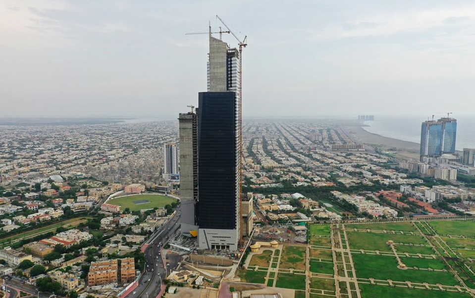 Aerial View of Bahria Icon Tower 