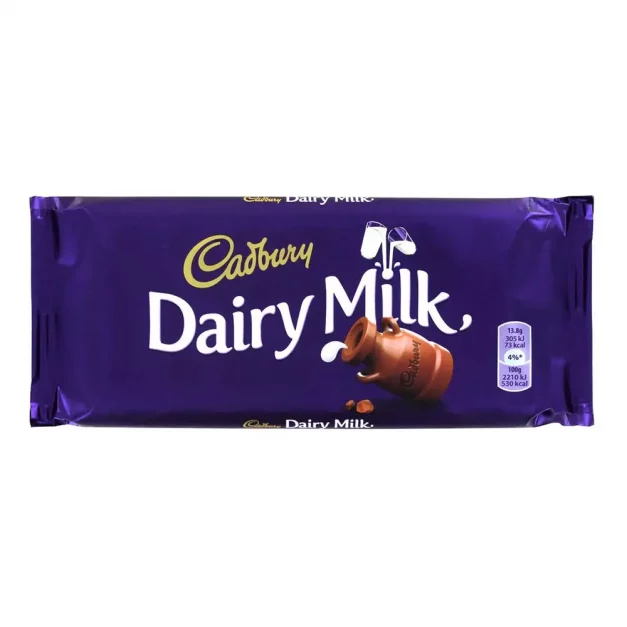 Cadbury Dairy Milk bar in its packet