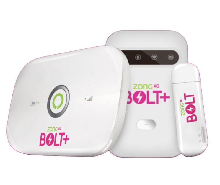 Different Zong Bolt Internet Bundles