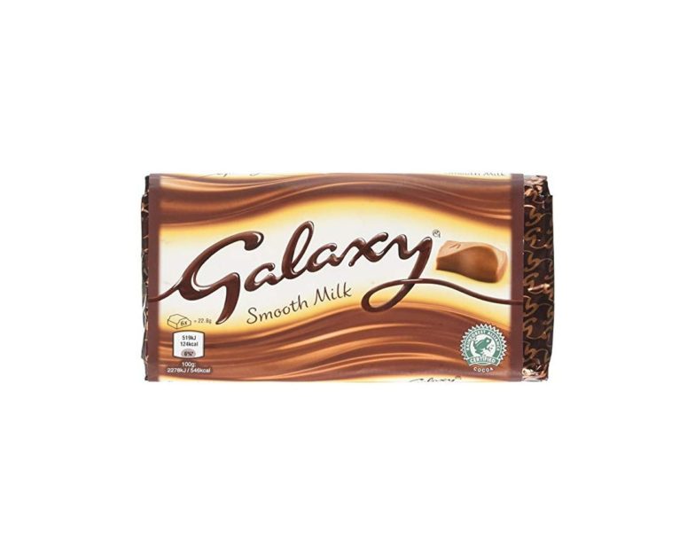 Galaxy smooth milk chocolate packaged