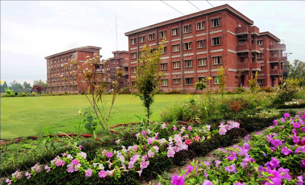 Garden and building of SBBWU Peshawar