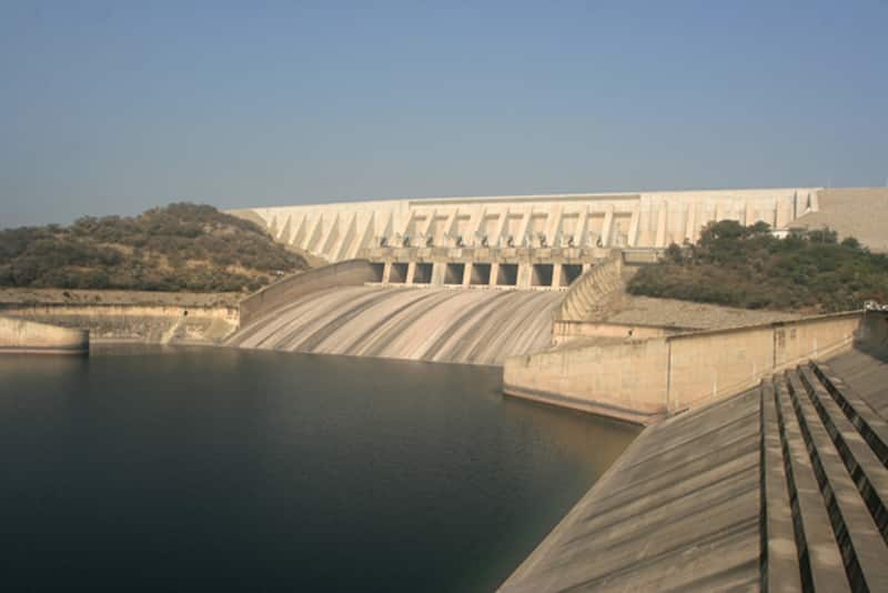 Mangla Dam flow ways