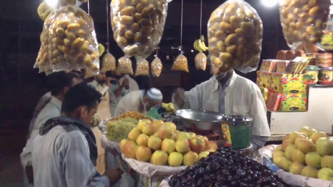 food stall at landhi railway station