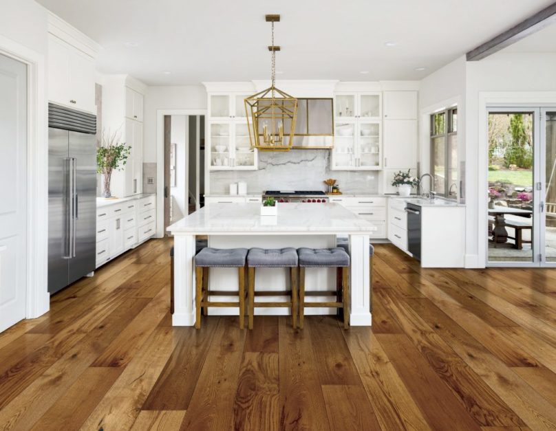 Hardwood flooring in the Kitchen