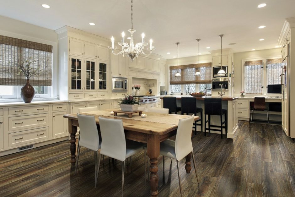 Laminated Wood Flooring in Kitchen