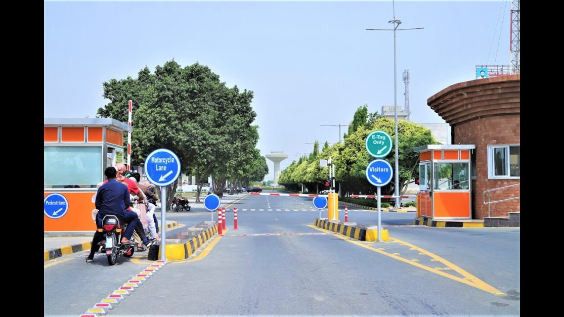 main entrance of wapda city faisalabad