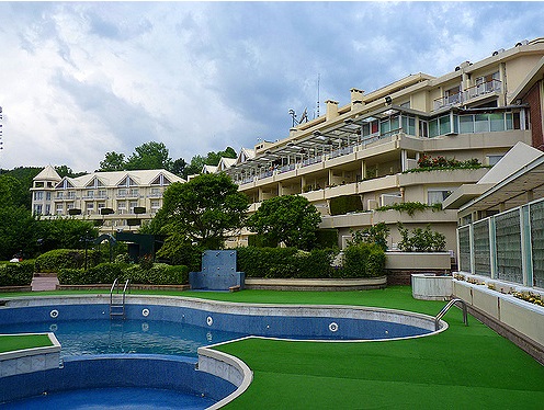 swimming pool and building of PC Bhurban