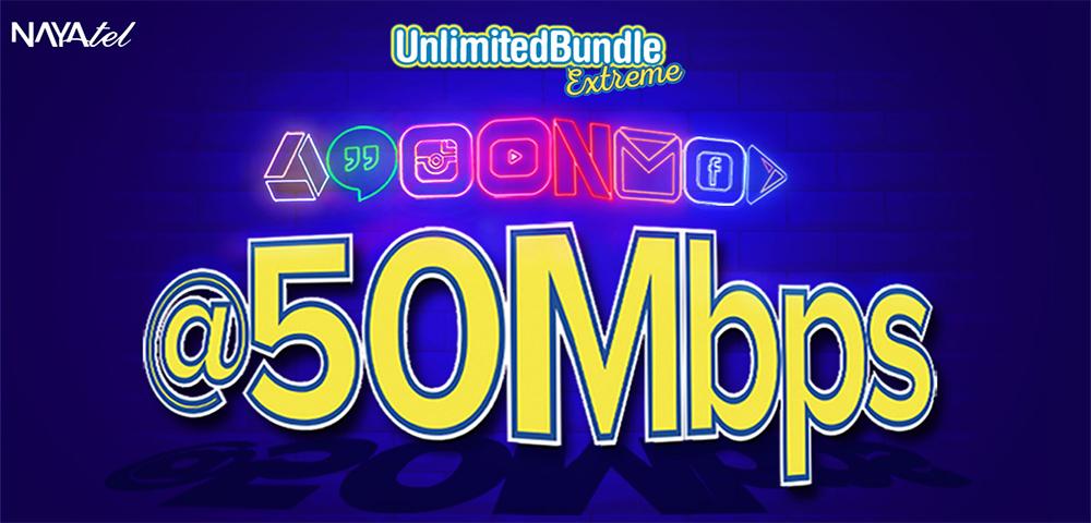 Unlimited Monthly 50 Mbps Packages